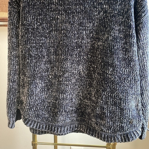 Joules Knitwear Heathered Blues Chenille Cowl/Turtleneck Pullover Sweater - Picture 4 of 8